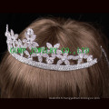 Couronne nuptiale Crystal Rhinestone Bead Wedding Tiara